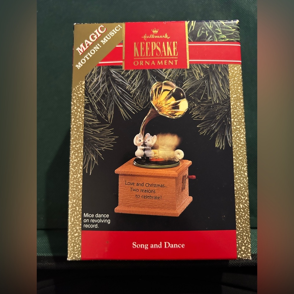Hallmark Keepsake Ornament with Gold and Red Accents